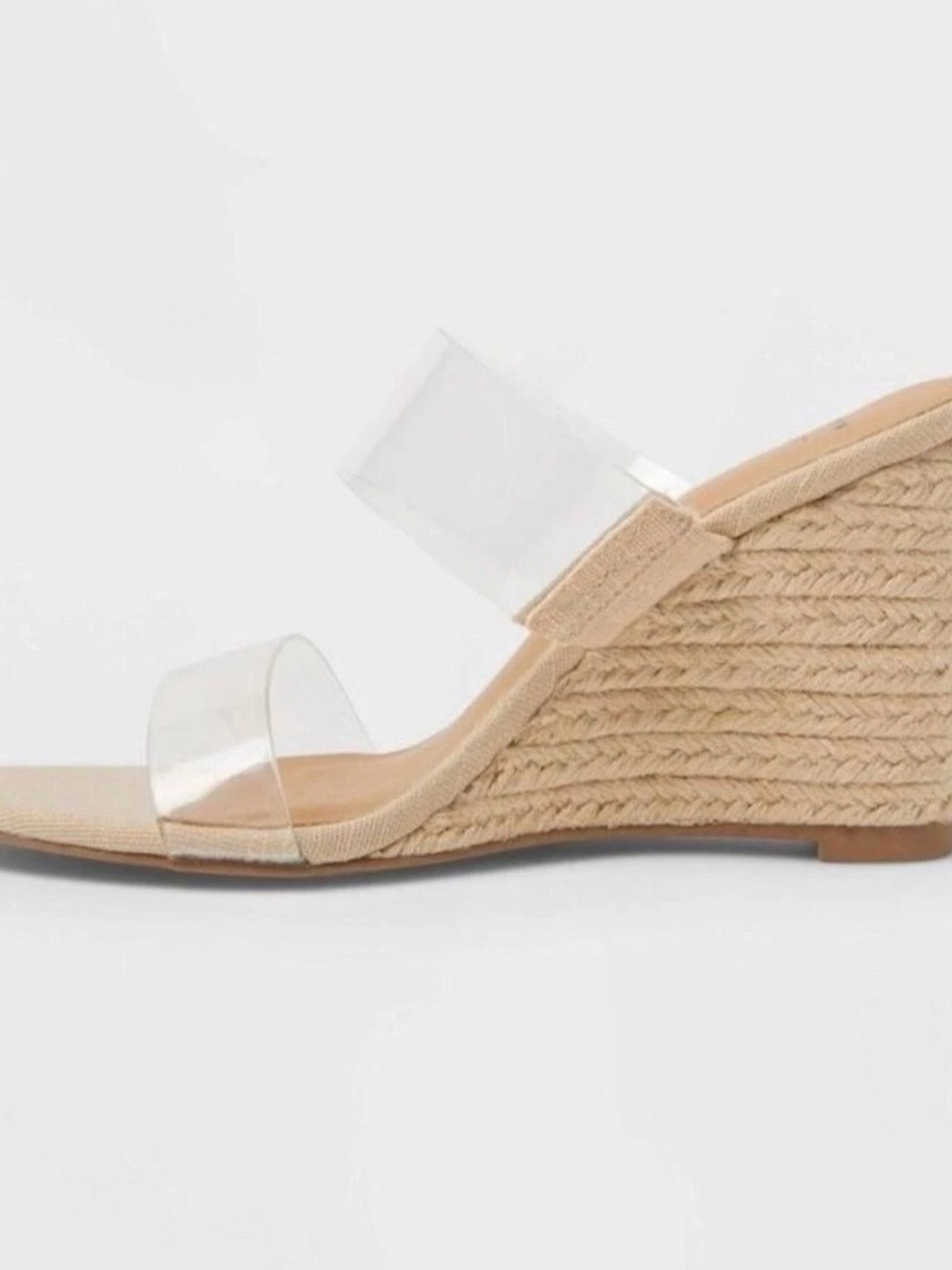 a new day Clear Strap Espadrille Wedges - Tan - Picture 3 of 6